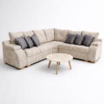 sala en l moderna creart flor morado línea premium